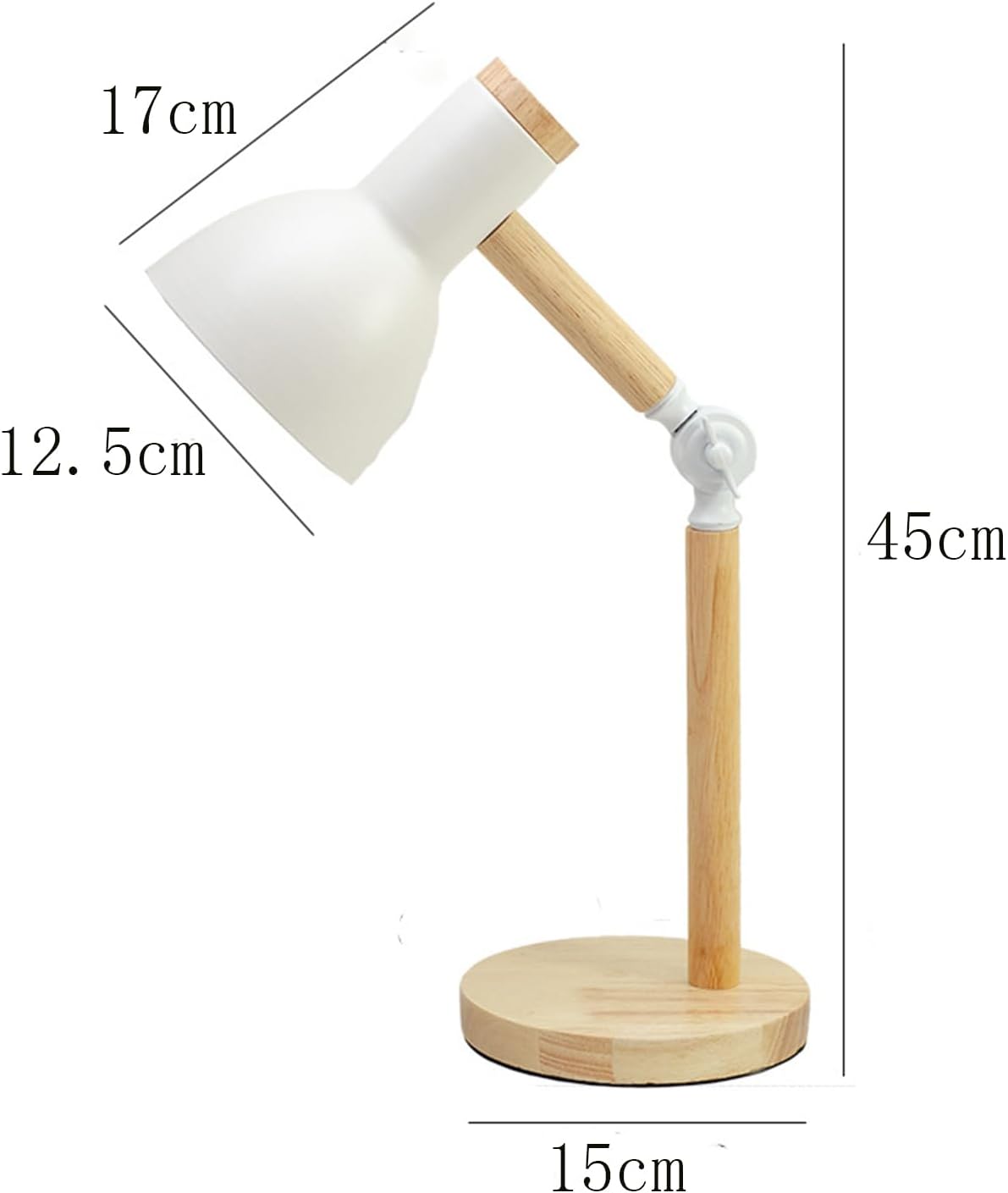 Adjustable Wooden Table Lamp – Perfect for Cozy Spaces & Kids’ Bedrooms | E27 Socket