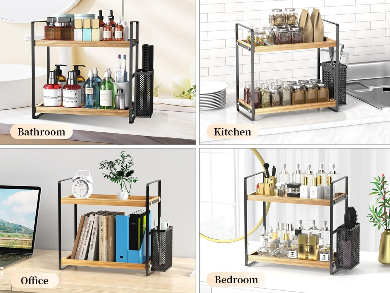 Compact Bathroom Organizer – Storage for Vanity, Kitchen & Skincare Essentials