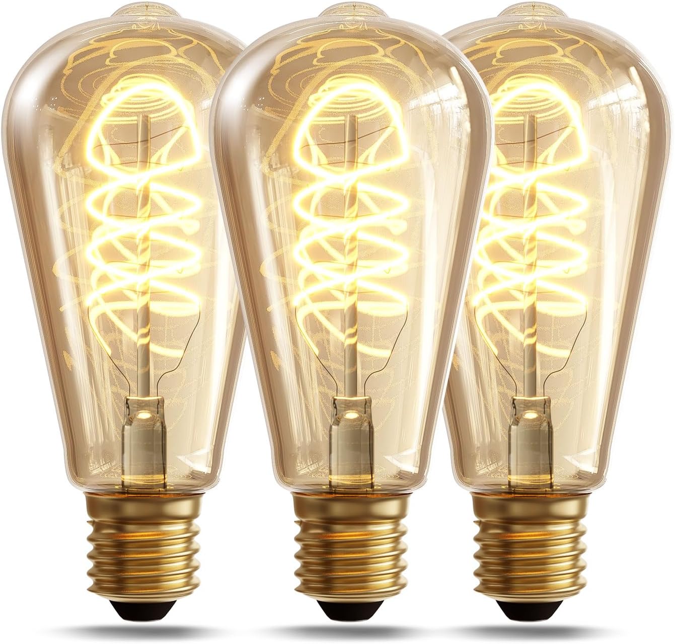 Edison Vintage LED Bulbs – Set of 6 | Warm White Retro Lighting for Home, Café & Restaurant – Nostalgic Ambience with E27 Base