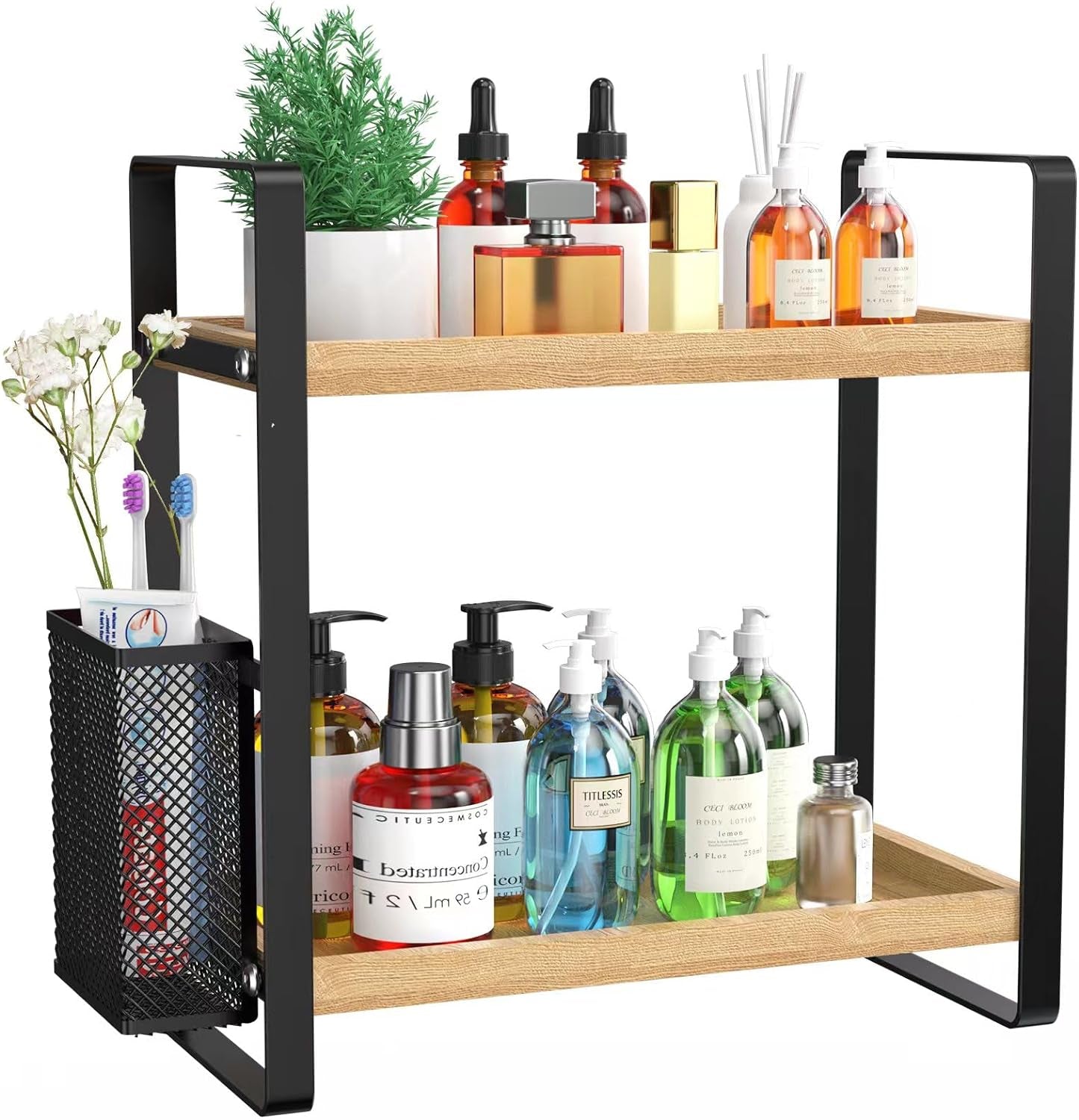Compact Bathroom Organizer – Storage for Vanity, Kitchen & Skincare Essentials