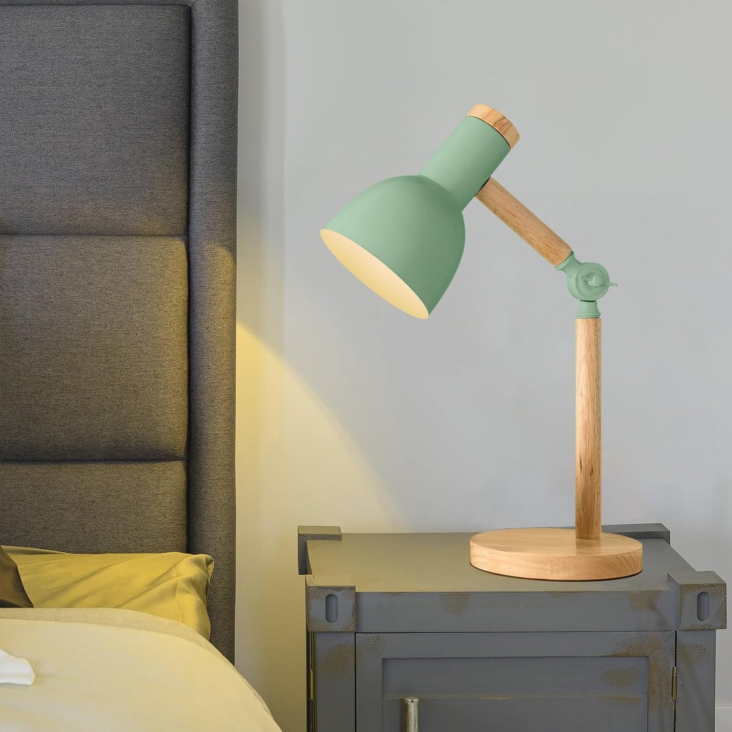 Adjustable Wooden Table Lamp – Perfect for Cozy Spaces & Kids’ Bedrooms | E27 Socket