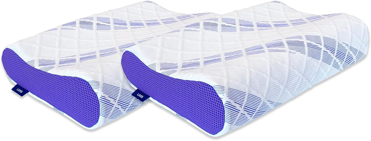 LAMB – Adjustable Memory Foam Pillow | Ergonomic Neck Support | Washable Cover | Allergy-Friendly | For Back & Side Sleepers